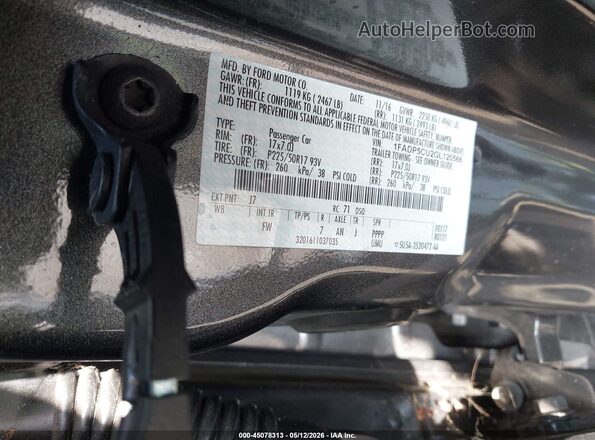 1FADP5CU2GL120566 2016 FORD C-MAX ENERGI Gray Շարժիչի բաժամունքի տեսք