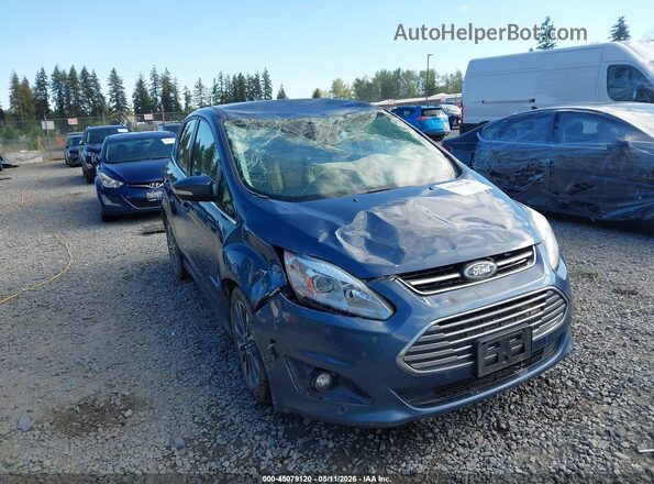 1FADP5DU7JL105583 2018 FORD C-MAX HYBRID Blue Widok z przodu