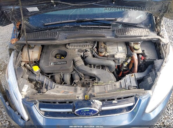 1FADP5DU7JL105583 2018 FORD C-MAX HYBRID Blue Widok z tyłu