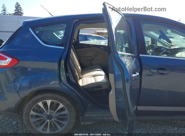 1FADP5DU7JL105583 2018 FORD C-MAX HYBRID Blue Widok naklejki z numerem VIN