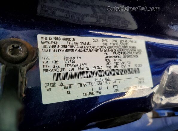 1FADP5EU5HL119250 2017 FORD C-MAX Blue 