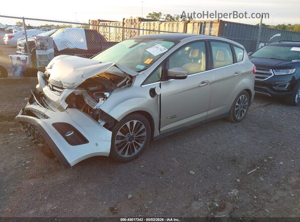 1FADP5FU0HL103620 2017 FORD C-MAX ENERGI Beige Առջևի ձախ երեք քառորդ տեսարան