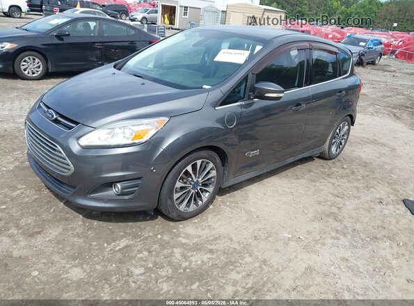 1FADP5FU0HL105108 2017 FORD C-MAX ENERGI Gray Vista tres cuartos delantera izquierda
