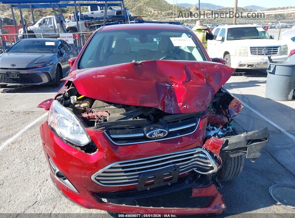 1FADP5FU3HL103787 2017 FORD C-MAX ENERGI Red Вид панелі приладів