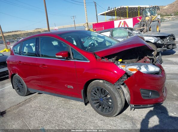 1FADP5FU3HL103787 2017 FORD C-MAX ENERGI Red Вид щитка приладів