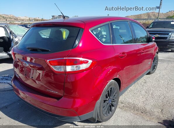 1FADP5FU3HL103787 2017 FORD C-MAX ENERGI Red Задня права чверть