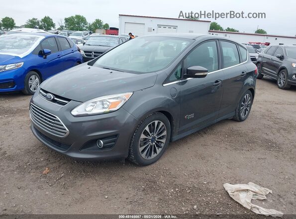1FADP5FU5HL104701 2017 FORD C-MAX ENERGI Silver Front left