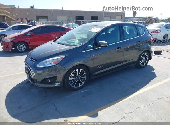 1FADP5FUXHL117282 2017 FORD C-MAX ENERGI Gray Front left