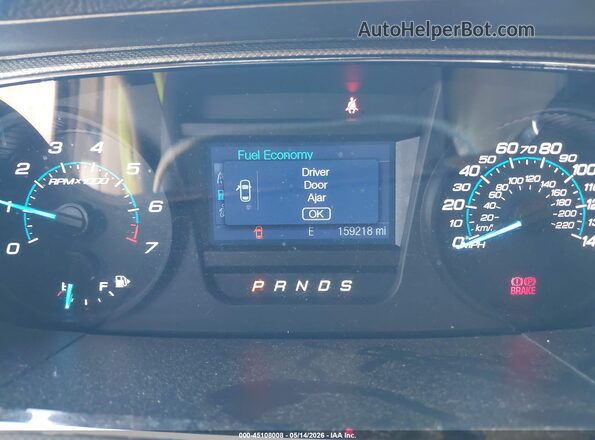 1FAHP2D83GG103530 2016 FORD TAURUS Black Vista de los asientos traseros