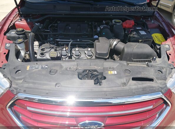 1FAHP2F89JG134768 2018 FORD TAURUS Red Вид ззаду