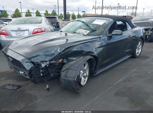 1FATP8EM2G5318210 2016 FORD MUSTANG Gray Առջևի ձախ երեք քառորդ տեսարան