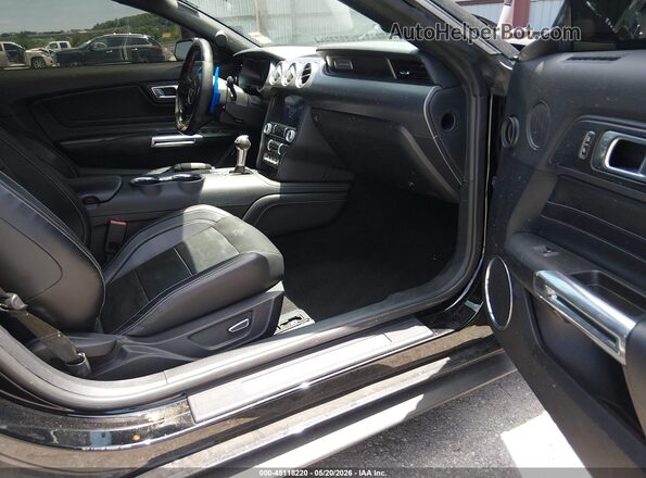 1FATP8FF3K5179648 2019 FORD MUSTANG Black წინა სალონის ხედი