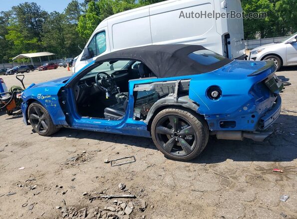 1FATP8FF4M5136326 2021 FORD MUSTANG Синий Задняя левая четверть