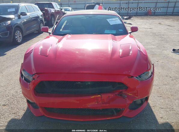 1FATP8FF8H5218453 2017 FORD MUSTANG Red Вид щитка приладів