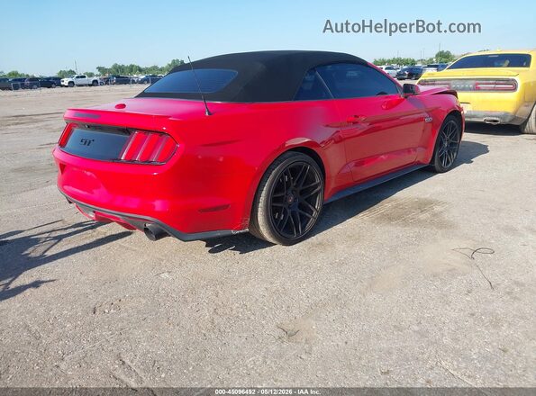 1FATP8FF8H5218453 2017 FORD MUSTANG Red Задня права чверть