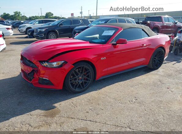1FATP8FF8H5218453 2017 FORD MUSTANG Red Передня ліва чверть