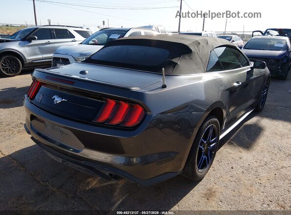 1FATP8UH1J5110122 2018 FORD MUSTANG Gray Задня права чверть