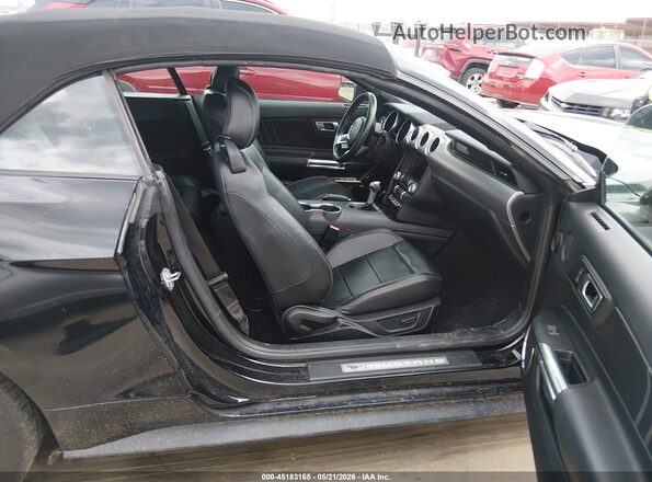 1FATP8UH1N5103693 2022 FORD MUSTANG Black Widok wnętrza z przodu