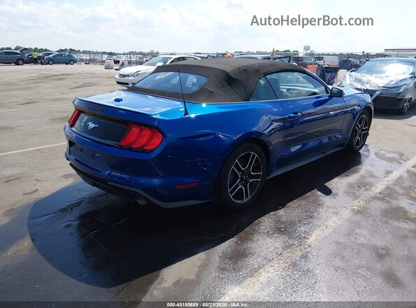 1FATP8UH6J5115168 2018 FORD MUSTANG Blue Trasero derecho