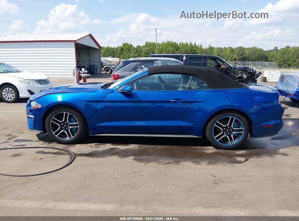 1FATP8UH6J5115168 2018 FORD MUSTANG Blue Vista interior de 360 grados