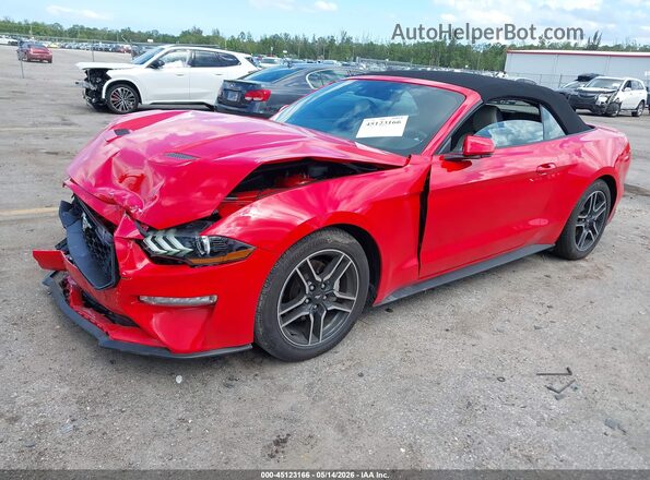 1FATP8UH6L5108014 2020 FORD MUSTANG Red Передня ліва чверть