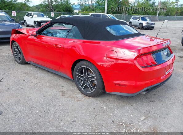 1FATP8UH6L5108014 2020 FORD MUSTANG Red Задня ліва чверть