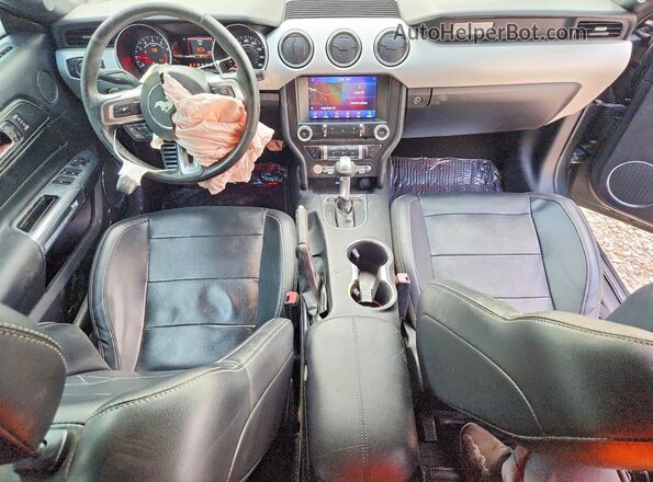 1FATP8UH8G5274802 2016 FORD MUSTANG Gray Вид панелі приладів