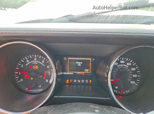 1FATP8UH8G5274802 2016 FORD MUSTANG Gray Вид щитка приладів