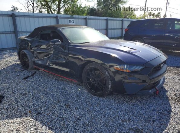 1FATP8UH8L5186018 2020 FORD MUSTANG Черный Передняя правая четверть