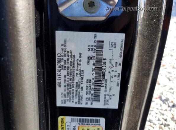1FATP8UH8L5186018 2020 FORD MUSTANG Черный Вид подкапотного пространства