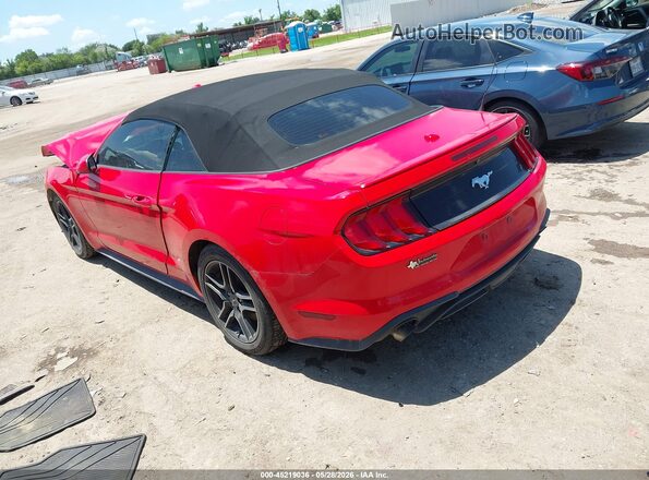 1FATP8UH8M5104922 2021 FORD MUSTANG Red Rear left