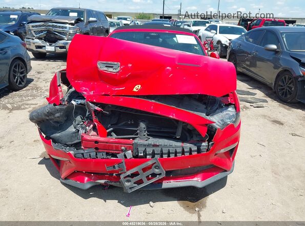 1FATP8UH8M5104922 2021 FORD MUSTANG Red Dashboard view
