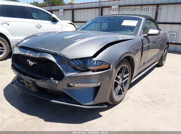 1FATP8UH8M5120750 2021 FORD MUSTANG Gray Przód lewy