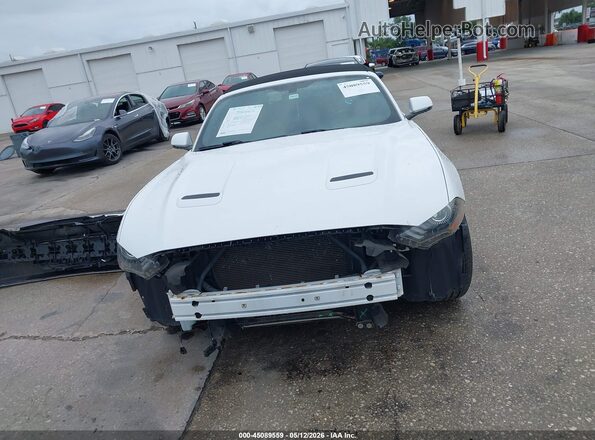 1FATP8UHXK5187511 2019 FORD MUSTANG White Սալոնի հետևի տեսք