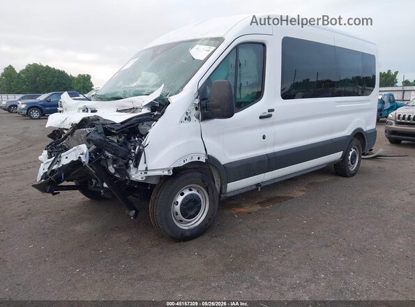 1FBAX2C81SKA83298 2025 FORD TRANSIT-350 White წინა მარცხენა ხედი სამი მეოთხედიდან