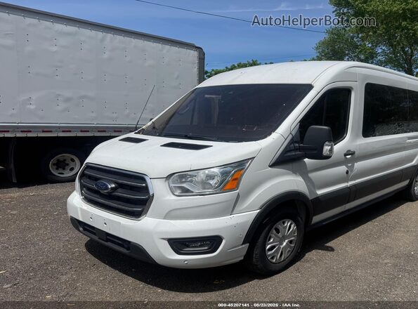 1FBAX2C83LKA43287 2020 FORD TRANSIT-350 White Առջևի ձախ երեք քառորդ տեսարան