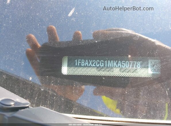 1FBAX2CG1MKA50778 2021 FORD PASSENGER White Widok komory silnika
