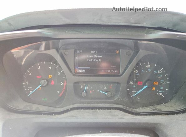 1FBAX2CGXHKA50302 2017 FORD TRANSIT Black Вид щитка приладів