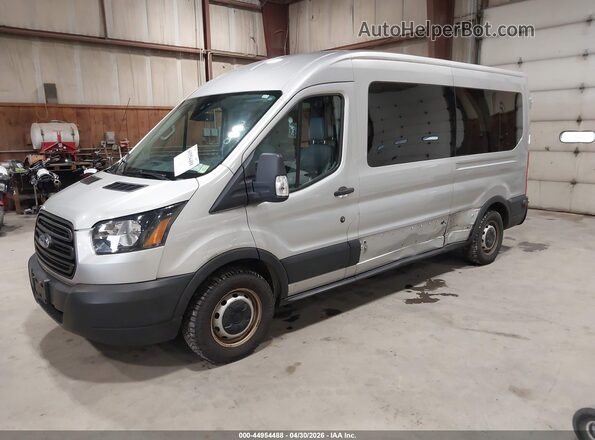 1FBAX2CM7KKA27332 2019 FORD TRANSIT-350 Gray Vista tres cuartos delantera izquierda