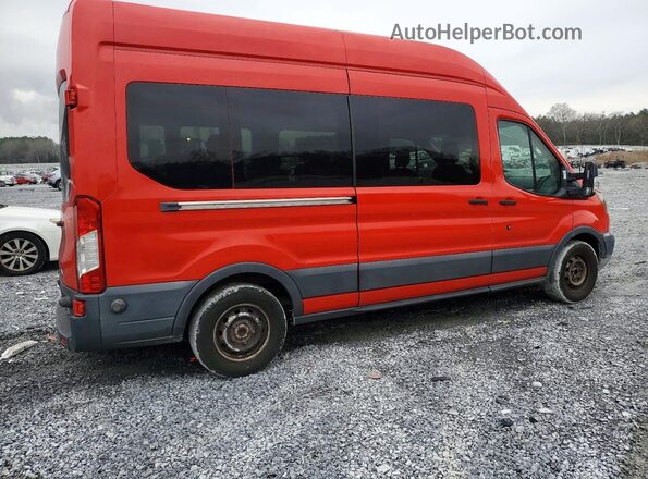1FBAX2XM9GKB15736 2016 FORD PASSENGER Red Rear right