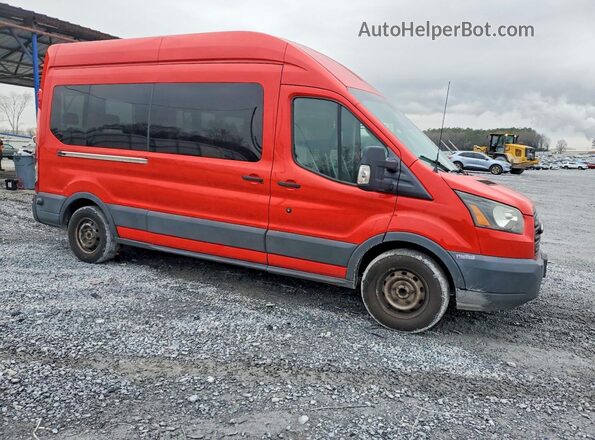 1FBAX2XM9GKB15736 2016 FORD PASSENGER Red Front right