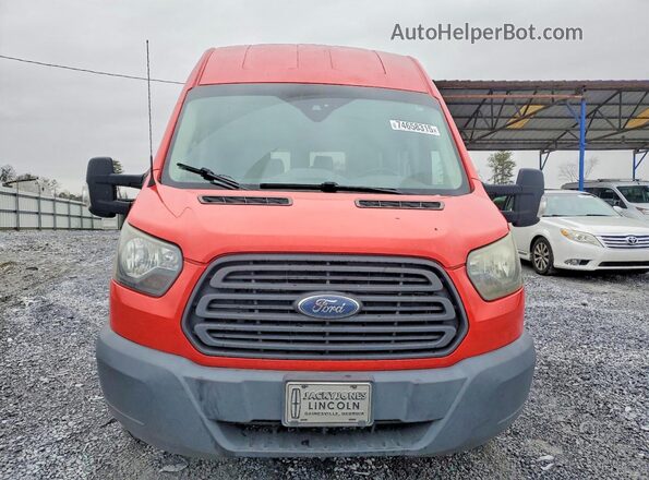 1FBAX2XM9GKB15736 2016 FORD PASSENGER Red Front view