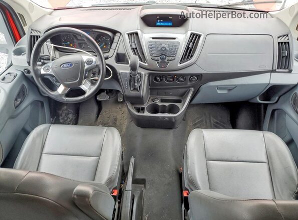 1FBAX2XM9GKB15736 2016 FORD PASSENGER Red Dashboard view