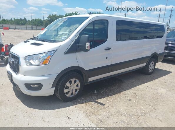 1FBAX2Y83NKA80240 2022 FORD TRANSIT-350 White წინა მარცხენა ხედი სამი მეოთხედიდან
