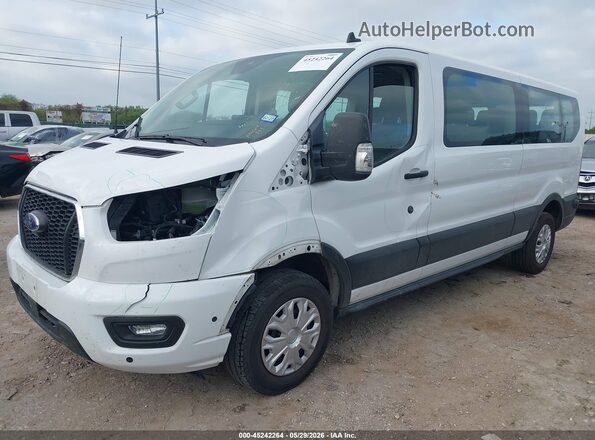 1FBAX2Y85RKA12768 2024 FORD TRANSIT-350 White წინა მარცხენა ხედი სამი მეოთხედიდან