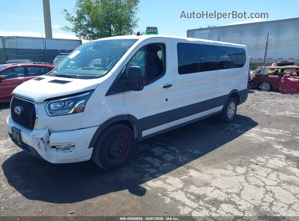1FBAX2YG8PKA58227 2023 FORD PASSENGER White წინა მარცხენა ხედი სამი მეოთხედიდან