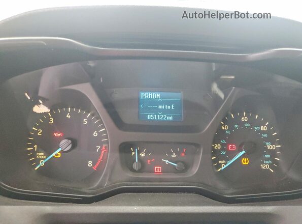 1FBZX2YM2HKA84106 2017 FORD TRANSIT White Widok zestawu wskaźników