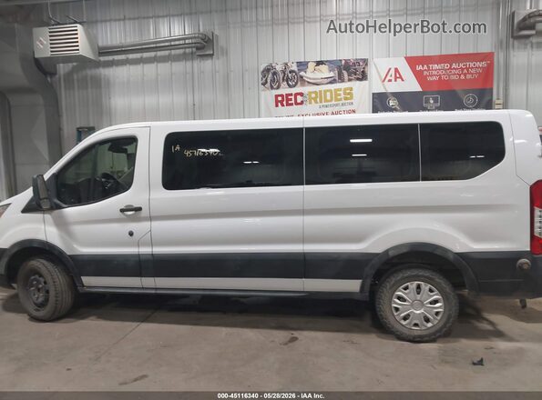 1FBZX2ZM0KKB84033 2019 FORD TRANSIT-350 White Widok wnętrza 360 stopni