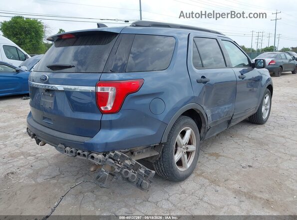 1FM5K7B81JGA90663 2018 FORD EXPLORER Blue Հետևի աջ
