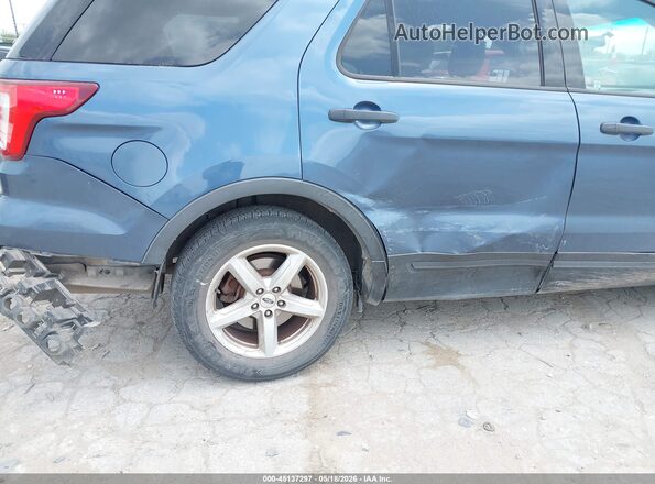 1FM5K7B81JGA90663 2018 FORD EXPLORER Blue Դիմացի տեսք
